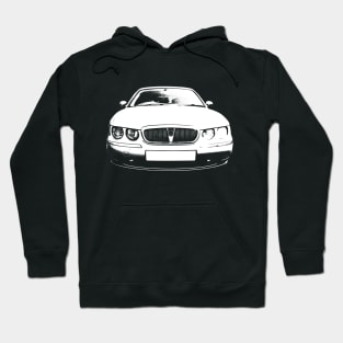 Rover 75 British classic car monoblock white Hoodie